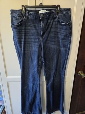 Sonoma Indigo Blue Straight Leg Jeans Size 18W
